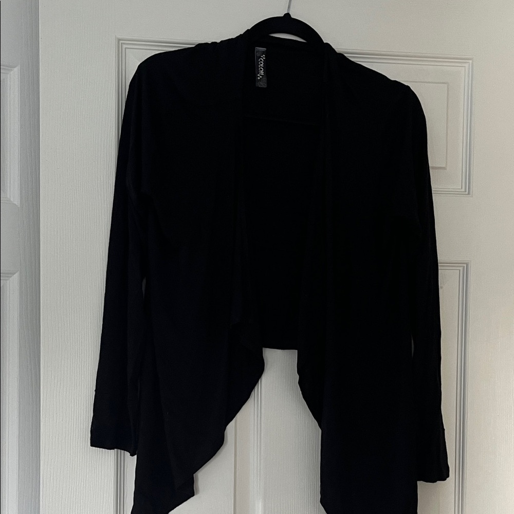 #48.Elegant Black Cardigan by Versace